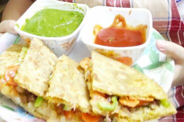 Pratha sandwich filled with stuffing||healthy recipe and breakfast recipe