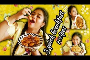 3 quick healthy breakfast recipes in tamil|For bachelors; students; workingpeople| For busy people