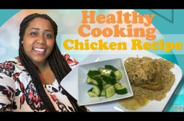 Healthy Garlic Parmesan Chicken Recipe with Cucumber Salad | Cook With Me| Date Night