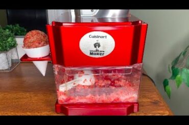 Cuisinart Snow Cone Maker Review and Healthy Cacao Chocolate Shave Ice Receipe: A Low Calorie Snack