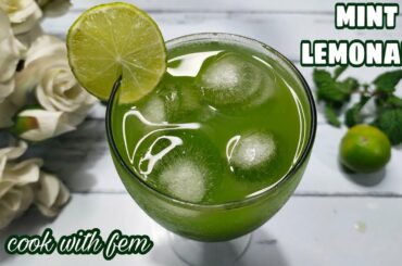 Mint Lemonade | Masala Nimbu Pani | Healthy Iftar Lemon Drink | Nimbu Juice | Juice - Cook With Fem