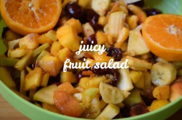 how to make Juicy fruit salad - fruit chatt for Ramadan special