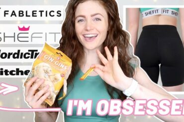 HOME FITNESS FAVORITES (healthy snacks, curly hair care, leggings)