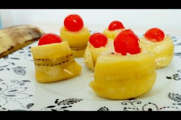 Iftar Recipes||Banana Sweet Roll Recipe ||Ramadan Recipes|| Ramadan Healthy Snack #myziyaskitchen