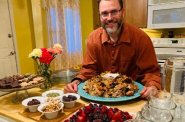 Hubby made complete healthy dinner for Ramadan/iftar/ fitra wellness couple