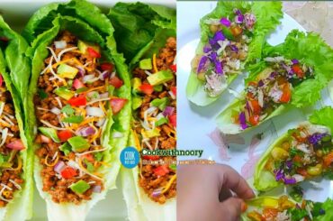 Lettuce wraps With Mexican Salsa | Healthy Salad Recipe | No Cook Dinner Ideas #LockdownRecipies