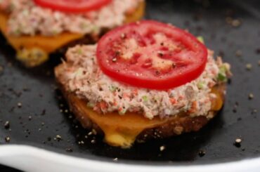 Open-Faced Tuna Melt Sandwich Recipe