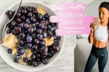 what I ate today | getting back on track! healthy + quick vegan meals