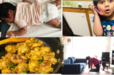 POSTPARTUM EXCERCISE (2months)/LOCKDOWN CHICKEN FRY/HEALTHY EVENING SNACK FOR KIDS/my life next door
