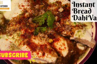 How to make Instant Bread Dahi Vada| Healthy Dahi Vada without fire| Bread Dahi Bhalle in 5 mins