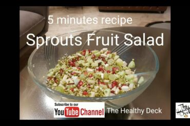 Sprouts Fruit Salad | simple weight loss recipes | Low calories | Detoxifying Recipe | Healthy Snack