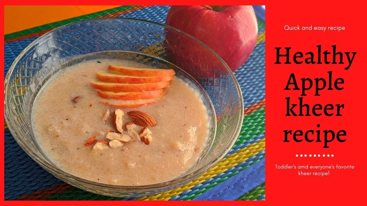 Healthy apple kheer recipe | Toddler Food ideas | How to make easy apple kheer desert | Seb ki kheer Healthy apple kheer recipe | Toddler Food ideas | How to make easy apple kheer desert | Seb ki kheer