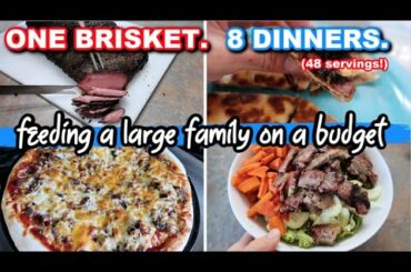 A WEEK OF DINNERS WITH ONE BRISKET | COOK WITH ME | EASY FAMILY MEALS ON A BUDGET