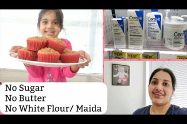 Shopping Skincare Products || Avocado Sandwich || Healthy And Soft Banana Muffins || Shruthi Diaries