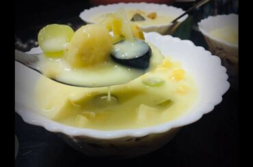 CUSTARD FRUITS SALAD/ A must try iftar special and healthy recipe/ Nadia Noushad vlogs