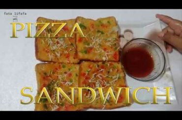 HEALTHY PIZZA SANDWICH Recipe | PIZZA | SANDWICH | Quick and Easy Bread Pizza SANDWICH | FATA LIFAFA