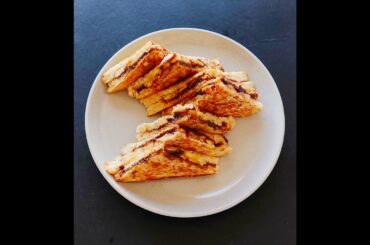 Sandwich: Banana Nutella Sandwich | Healthy Sandwich | Hostel Food (4 ingredients)#nutella #sandwich