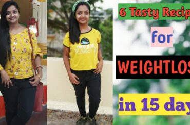 6 easy Breakfast/ Snacks/ Dinner RECIPES for weighloss