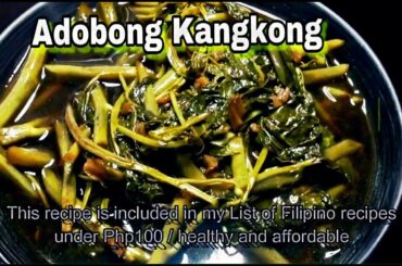 Adobong Kangkong/vegetable/healthy/weightloss recipe