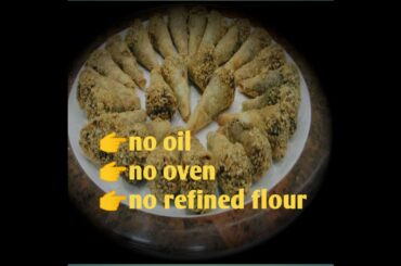 Healthy and crispy cone recipe without oil,oven,maida