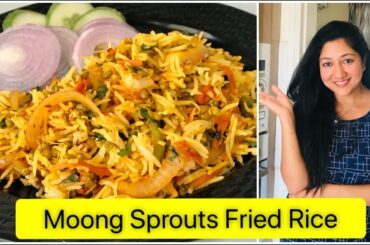 Moong Sprouts Fried Rice | High Protein Fried Rice in Lockdown | By Aarum's Kitchen