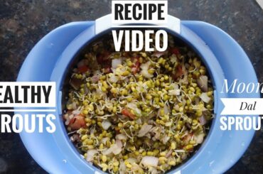 MOONG DAL SPROUTS | SPROUTS EASY RECIPE | HOMEMADE SPROUT SALAD | BREAKFAST/EVENING SNACK IDEAS