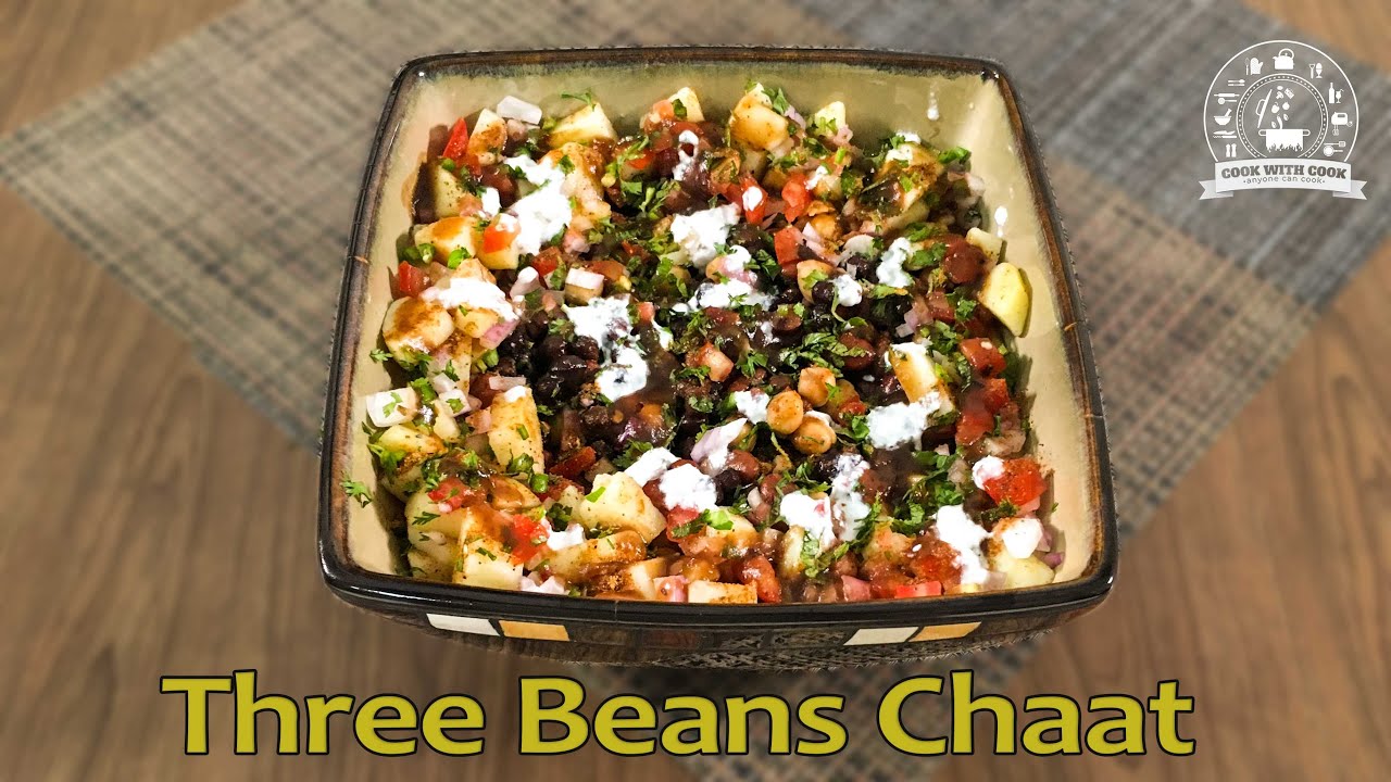 Three Beans Chaat recipe | Rajma Channa Salad | Mexican Bean Salad | Chickpea Salad by CookWithCook Three Beans Chaat recipe | Rajma Channa Salad | Mexican Bean Salad | Chickpea Salad by CookWithCook