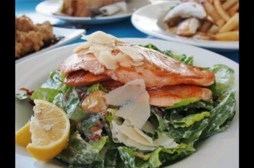 Pilot Light Family Meal  Fresh Spring Salad Topped with Baked Salmon
