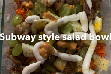Subway style salad at home| Healthy Salad recipe | weight loss Salad | Vistaar Kitchen