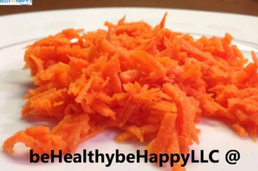 Raw Fresh Grated Carrot Salad With Healthy Vinaigrette Dressing - 3 Ingredients, Vegan, Takes 10 min