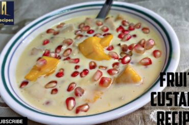 Fruit custard recipe|Ifthar recipe|Easy dessert|Quick snack|healthy snack|custard recipes