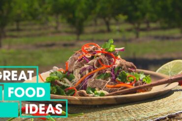 Green Paw Paw Thai Beef Salad | FOOD | Great Home Ideas