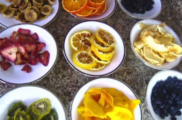 DIY dehydrated fruits | Healthy snacks | Dried fruit recipes | Lemon juice vs. citric acid additive