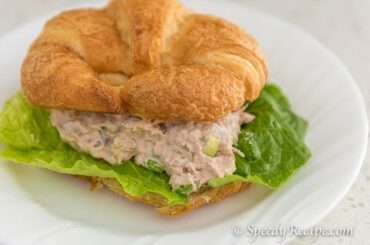 I Can't Believe I Made This Tuna Salad Sandwich Croissant - sooo awesomely simple