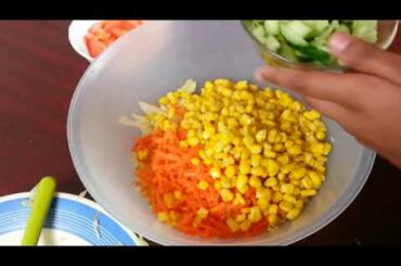 LUNCH IDEAS : salad recipes mixed vegetable tasty leaf lettuce