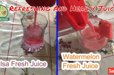 Refreshing and healthy Tarbooz & Falsa Juice Recipe - Home Food Secrets