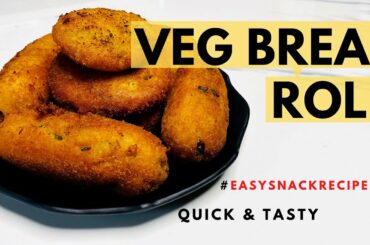 Veg Bread Roll | Easy Snack Recipe| Kids Special | Shashi's Kitchen