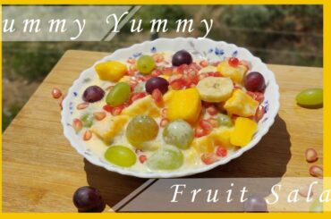 Fruit Custard Recipe | Healthy Fruit Mixed Salad Recipe | Dessert Recipe | Ramzan Spacial Salad