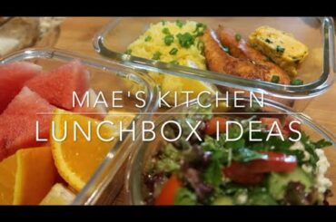LUNCH BOX IDEAS ||BAKED SALMON||ROLLED EGG||GREEN SALAD WITH FETA CHEESE ||MAE'S KITCHEN