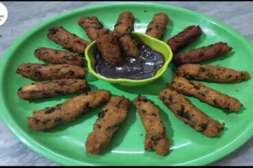 Rice Flakes (Poha) Potato Spinach Fingers | Healthy Snacks Recipe