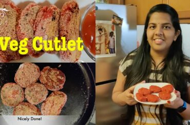 Vegetable Cutlet | Shallow Fried and Healthy Evening Snack Recipe  in Tamil | With English Subtitle