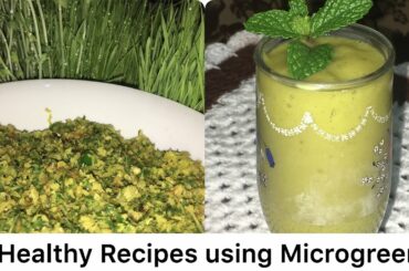 2 HEALTHY RECIPES USING MICROGREENS - THORAN & SMOOTHIE (WITH ENGLISH SUBTITLES)
