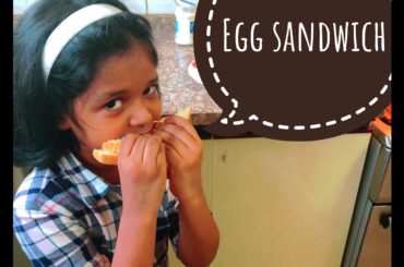 Egg sandwich/Cooking for kids/ bread snack