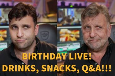 Birthday live! Drinks, snacks, Q&A!