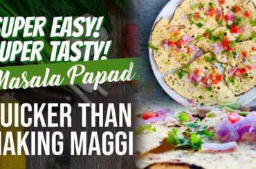 MASALA PAPAD | EASY TASTY HEALTHY SNACKS RECIPE | SWAAD Series with Saumya
