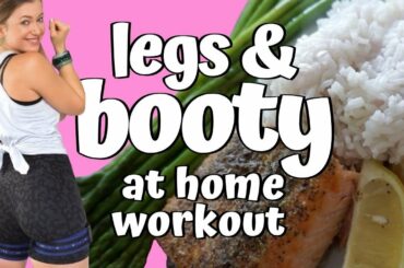LEGS & BOOTY  | HEALTHY DINNER + VLOG