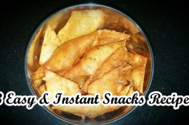 3 Easy & Instant snacks Recipes | Lockdown Recipes | Healthy Recipes | Stay Gorgeous