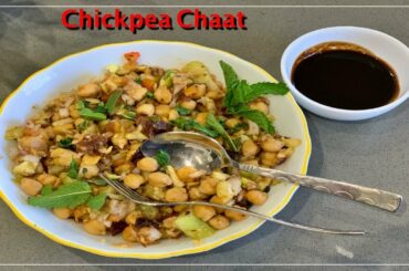 Steamed healthy  Chickpea Salad/Chaat