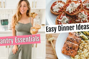PANTRY ESSENTIALS // HEALTHY QUICK DINNER IDEAS (under 20 minutes)