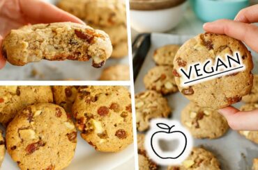 Spiced Apple Cookies Recipe - Homemade Vegan Cookies - Healthy Snack Recipe